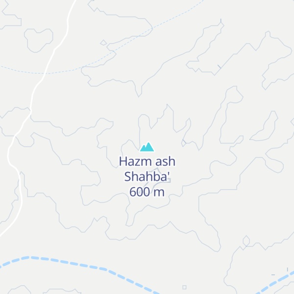 Map of Hazm ash Shahba'