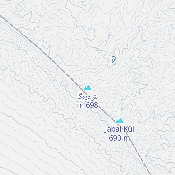 Map of شەڕەگا