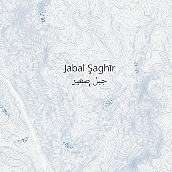 Map of Jabal Saghir