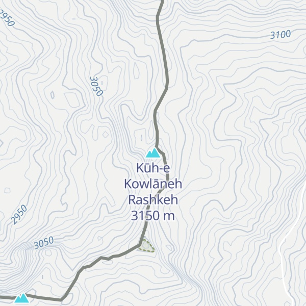 Map of Kūh-e Kowlāneh Rashkeh