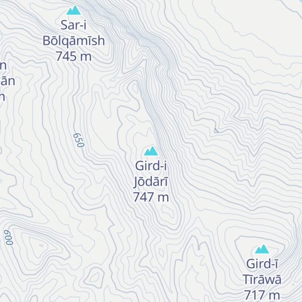 Map of Gird-i Jōdārī
