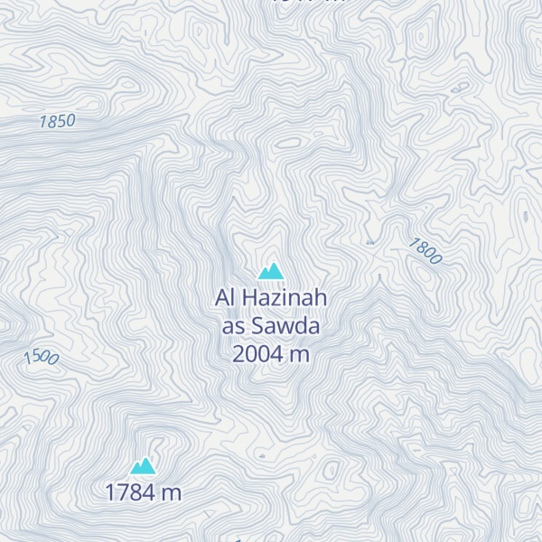 Map of Al Hazinah as Sawda