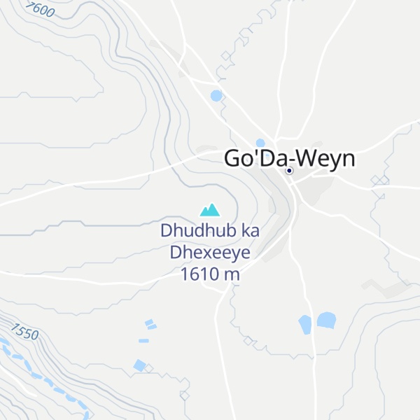 Map of Dhudhub ka Dhexeeye