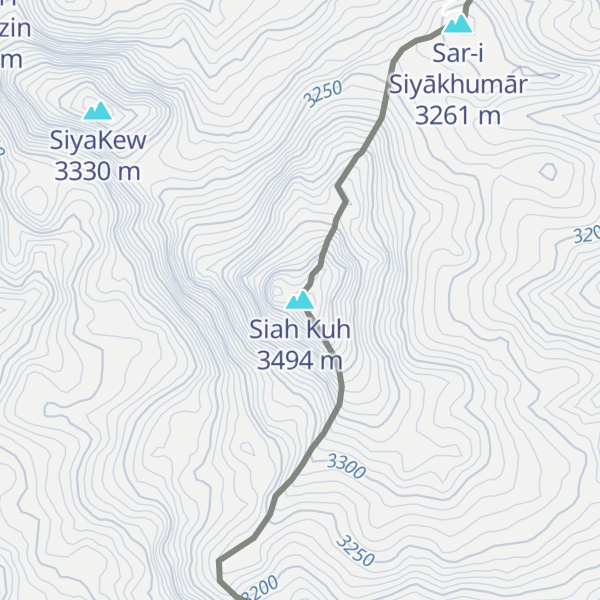 Map of Siah Kuh