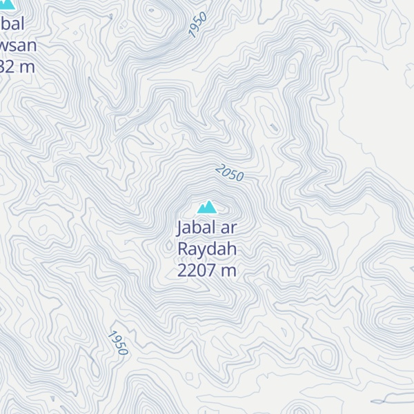 Map of Jabal ar Raydah