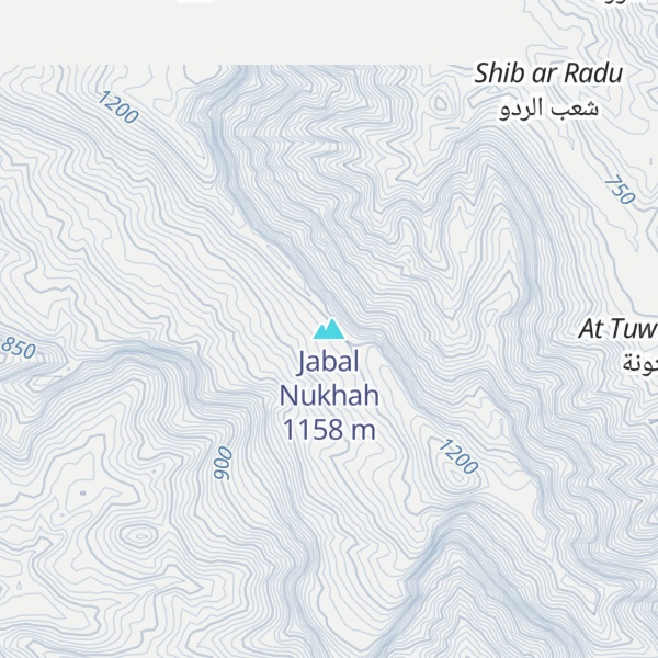 Map of Jabal Nukhah