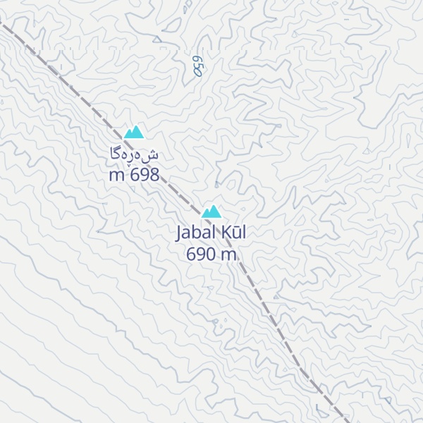 Map of Jabal Kūl