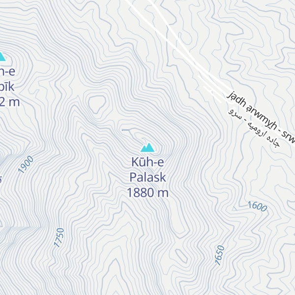 Map of Kūh-e Palask