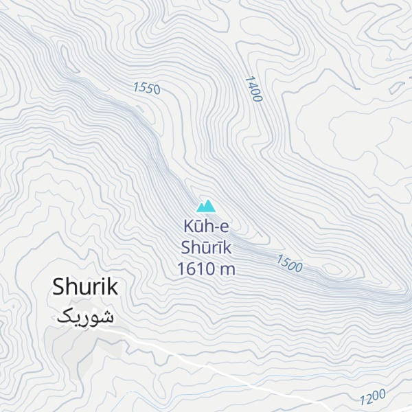 Map of Kūh-e Shūrīk