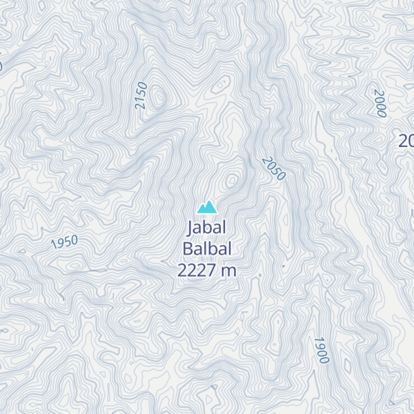 Map of Jabal Balbal