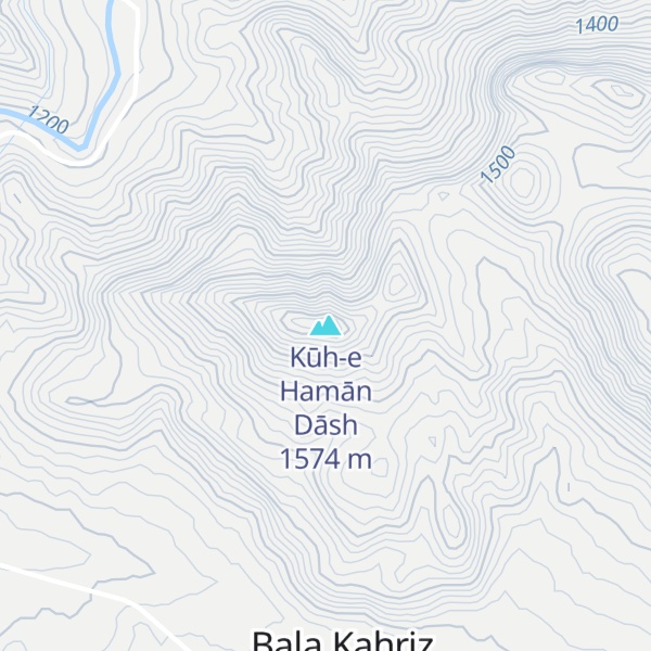 Map of Kūh-e Hamān Dāsh