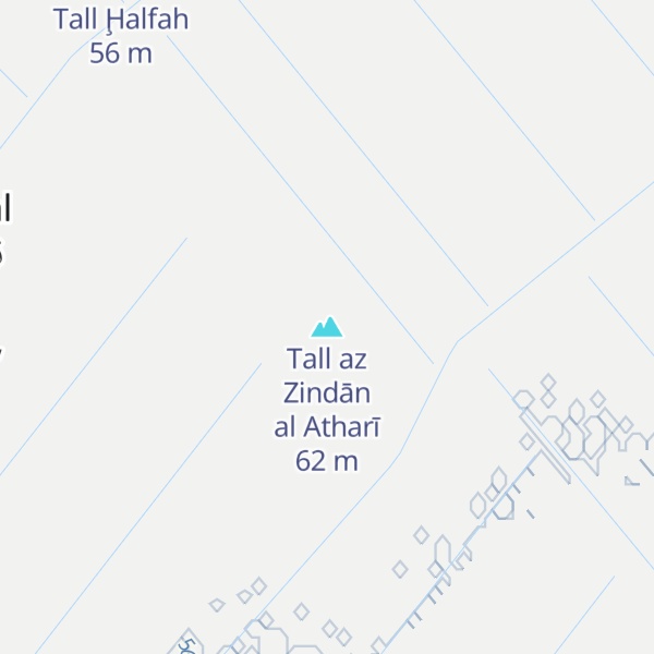 Map of Tall az Zindān al Atharī
