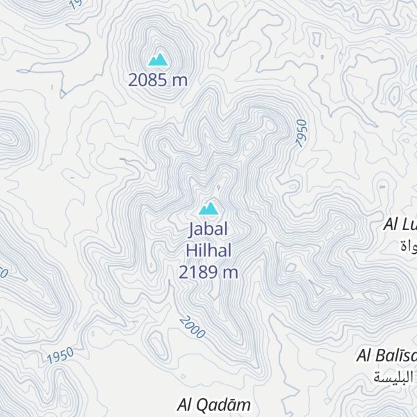 Map of Jabal Hilhal