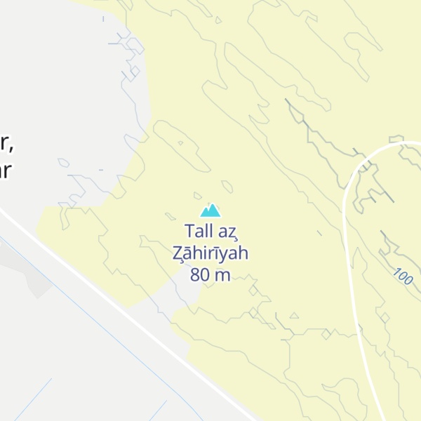 Map of Tall az̧ Z̧āhirīyah