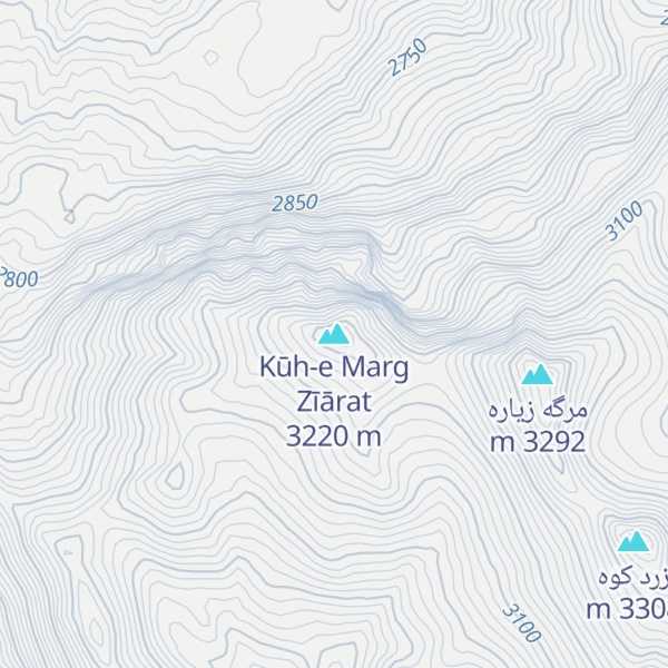 Map of Kūh-e Marg Zīārat