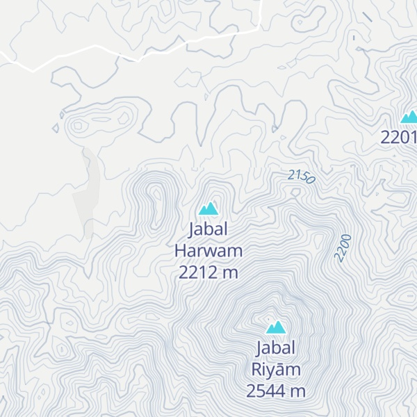 Map of Jabal Harwam