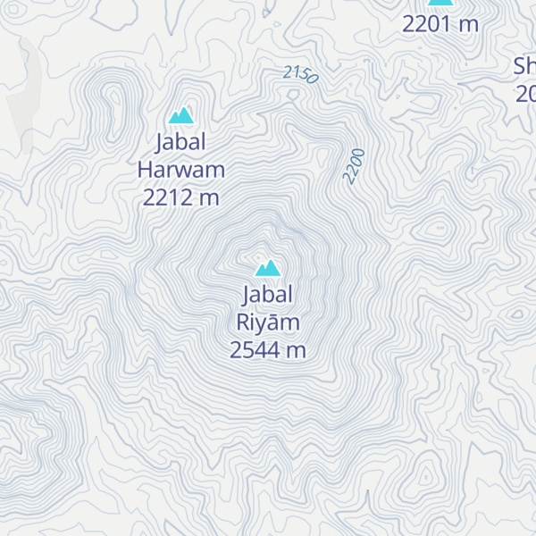 Map of Jabal Riyām