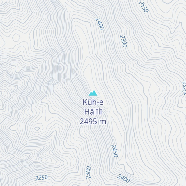 Map of Kūh-e Hālīlī