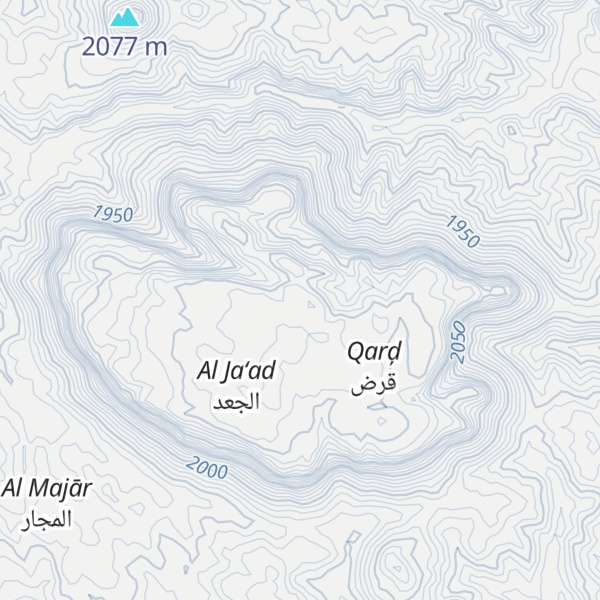 Map of Jabal Rakhyah