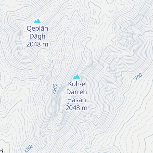Map of Kūh-e Darreh Ḩasan