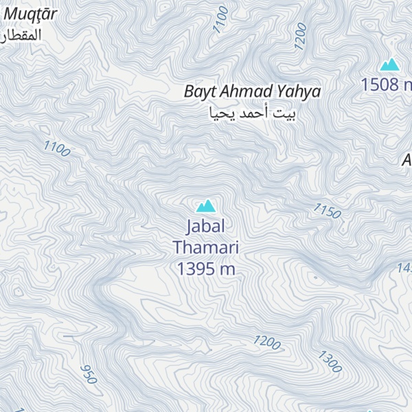 Map of Jabal Thamari