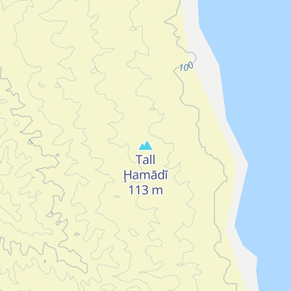 Map of Tall Ḩamādī