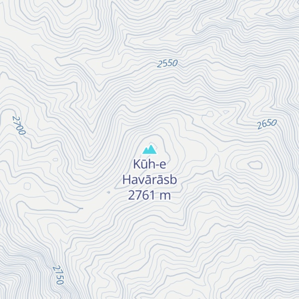 Map of Kūh-e Havārāsb
