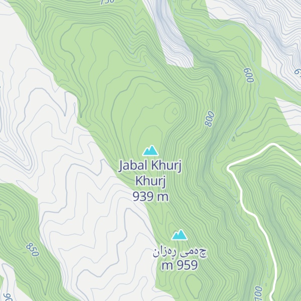 Map of Jabal Khurj Khurj