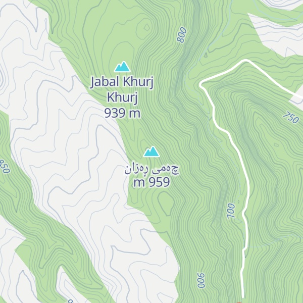 Map of چەمی ڕەزان