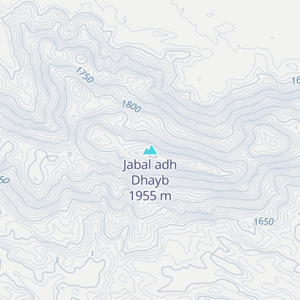 Map of Jabal adh Dhayb