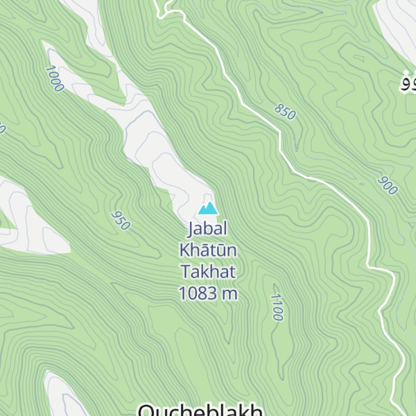 Map of Jabal Khātūn Takhat