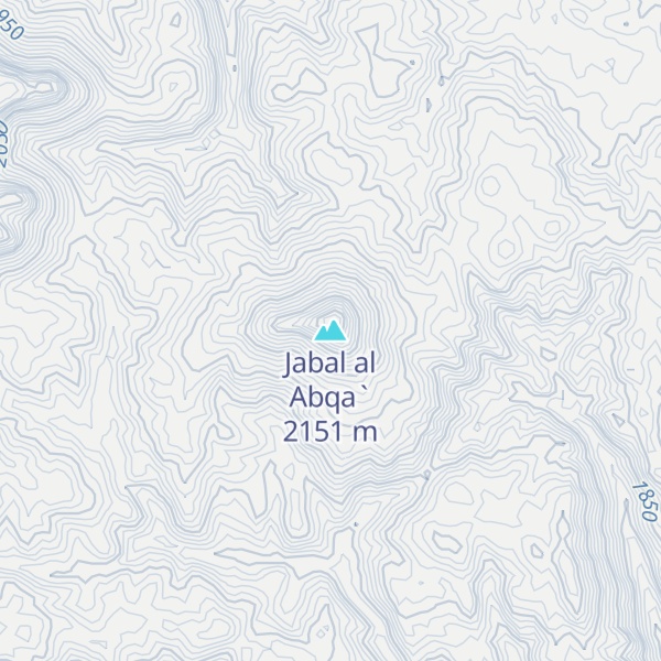 Map of Jabal al Abqa`