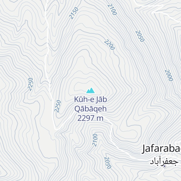 Map of Kūh-e Jāb Qābāqeh