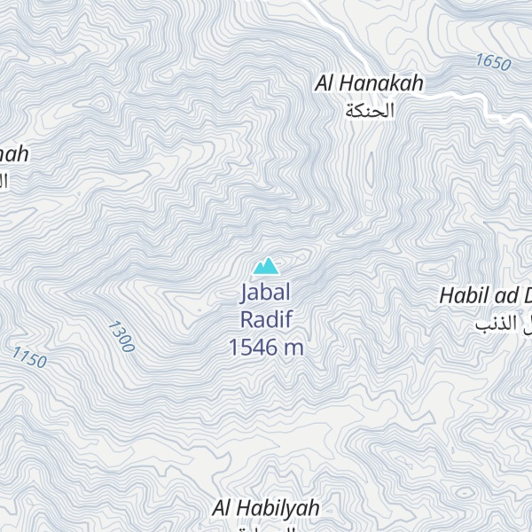 Map of Jabal Radif