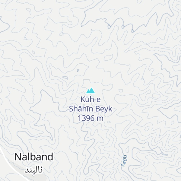 Map of Kūh-e Shāhīn Beyk