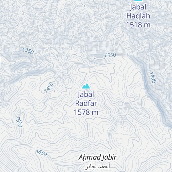 Map of Jabal Radfar