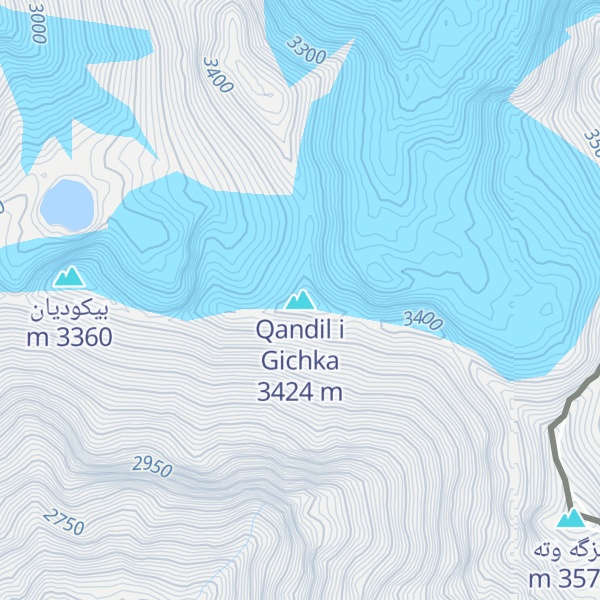 Map of Qandil i Gichka