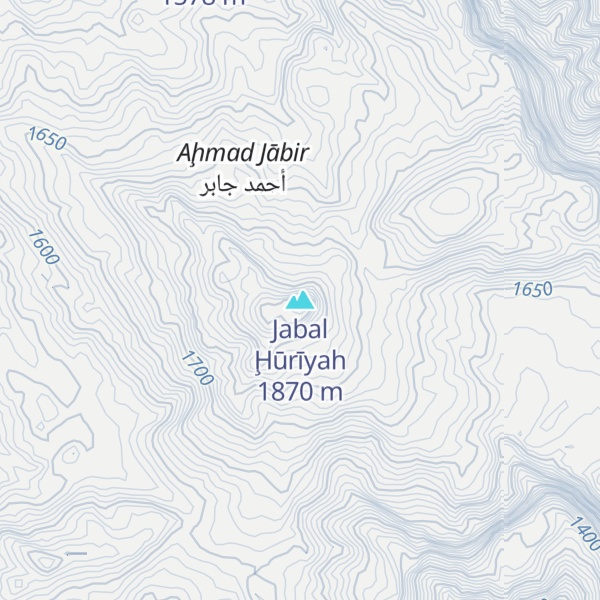 Map of Jabal Ḩūrīyah