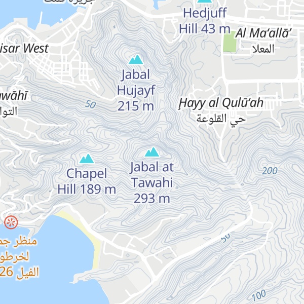 Map of Jabal at Tawahi