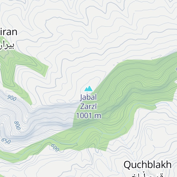 Map of Jabal Zarzī