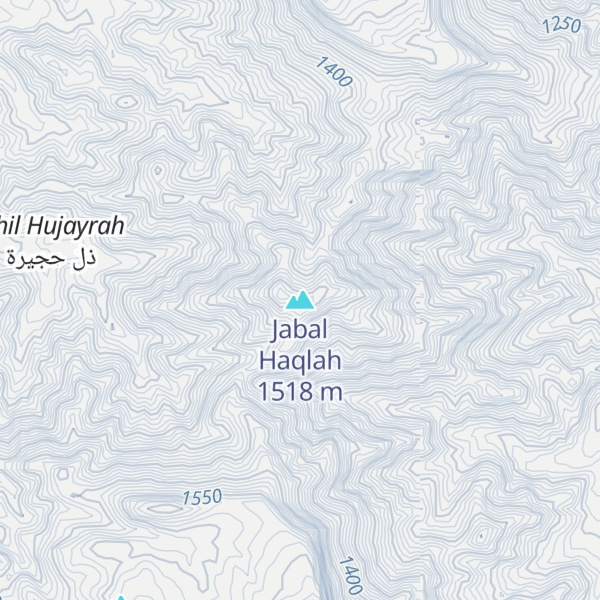 Map of Jabal Haqlah