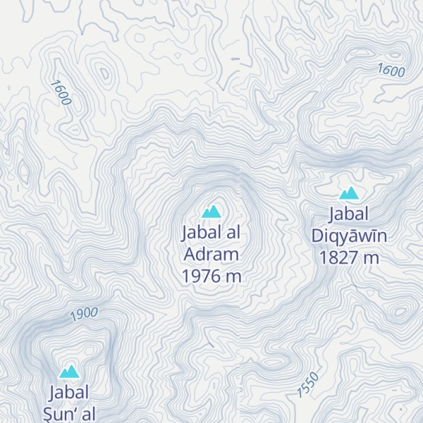 Map of Jabal al Adram
