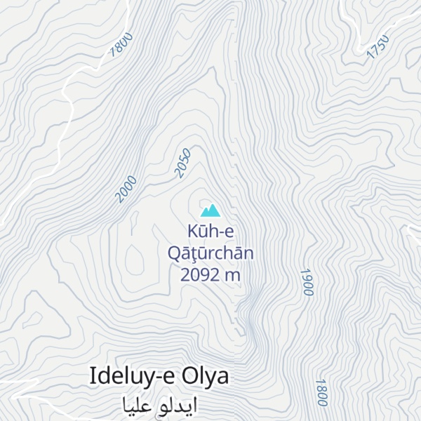 Map of Kūh-e Qāţūrchān