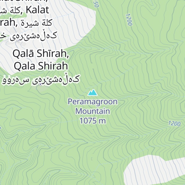 Map of Peramagroon Mountain