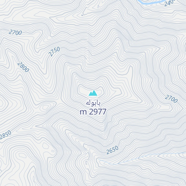 Map of بابوله