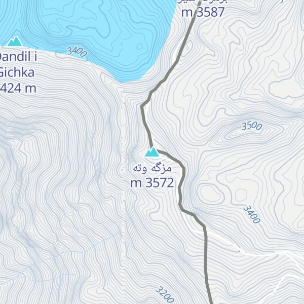 Map of مزگه وته