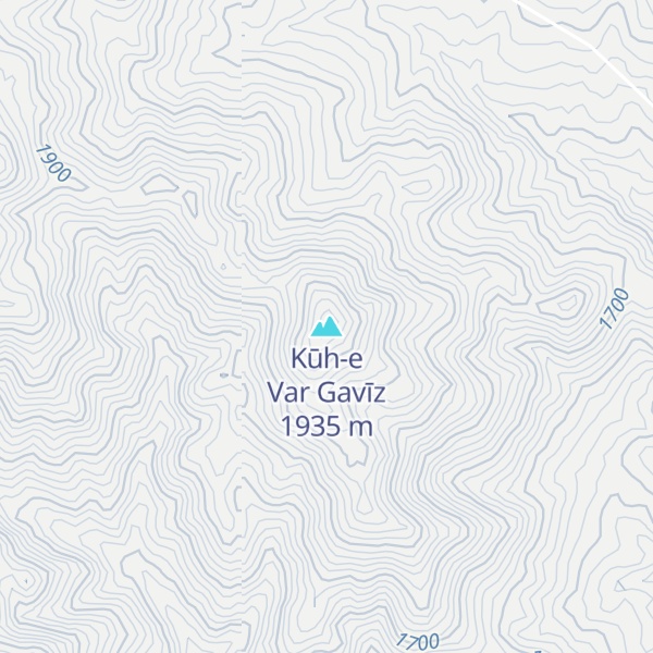 Map of Kūh-e Var Gavīz
