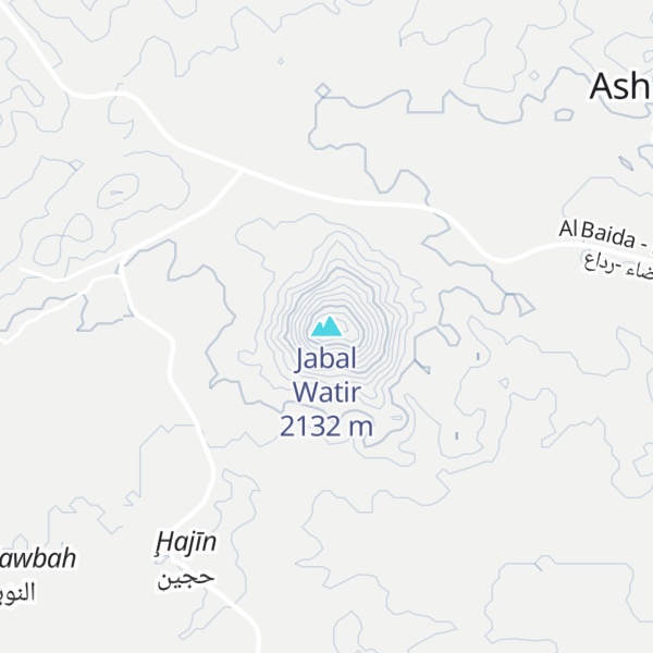 Map of Jabal Watir