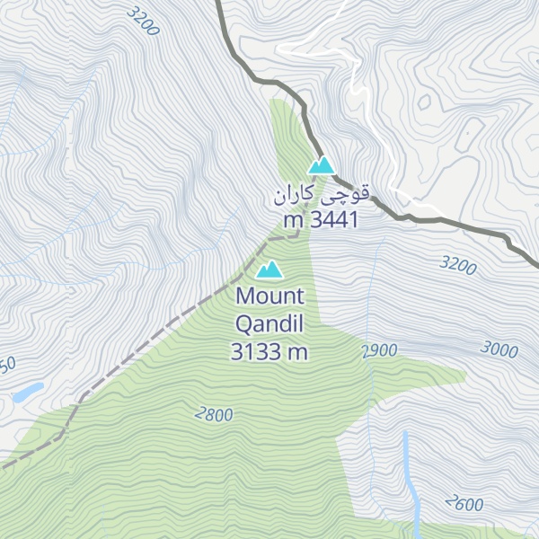 Map of Mount Qandil