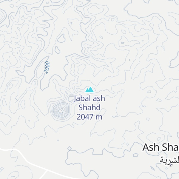 Map of Jabal ash Shahd